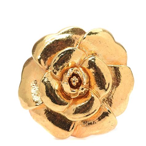 chanel camellia gold sparkly earrings|chanel camellia brooches.